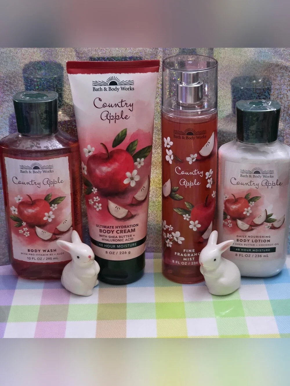 Bath & Body Works Country Apple 4 Piece Body Care Set New RARE